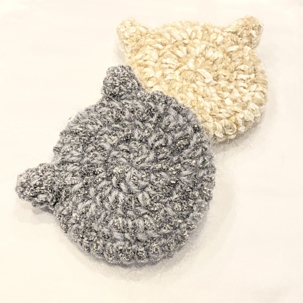 16cmぬいぐるみ用 猫耳ベレー帽