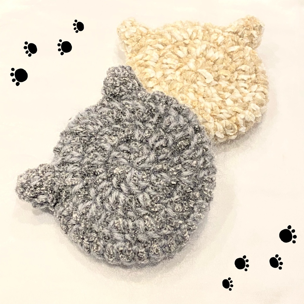 16cmぬいぐるみ用 猫耳ベレー帽