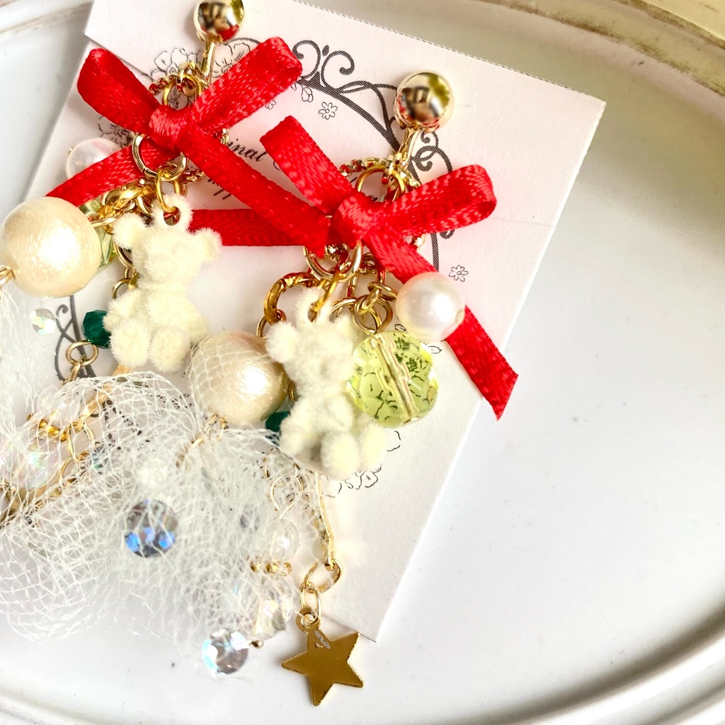 ホワイトベア 日和イメージ イヤリング アクセサリー