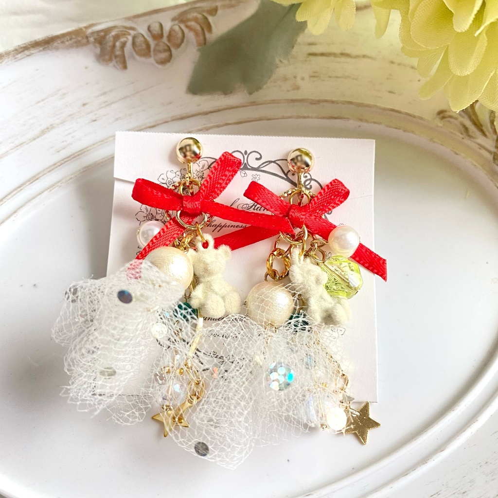 ホワイトベア 日和イメージ イヤリング アクセサリー