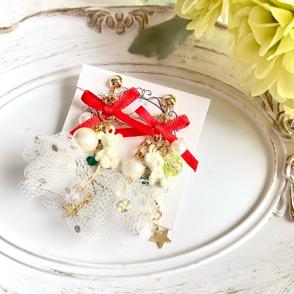 ホワイトベア 日和イメージ イヤリング アクセサリー