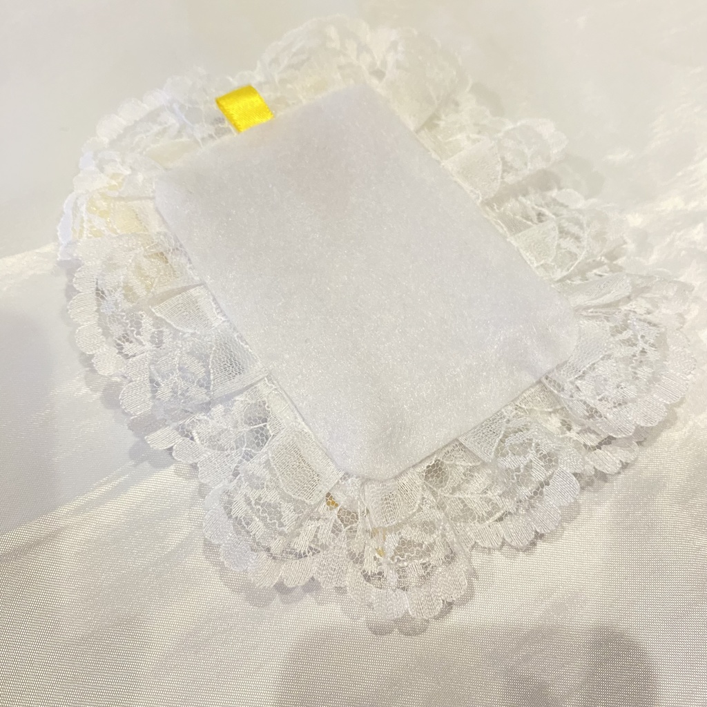 硬質カードケース デコケース 白×黄