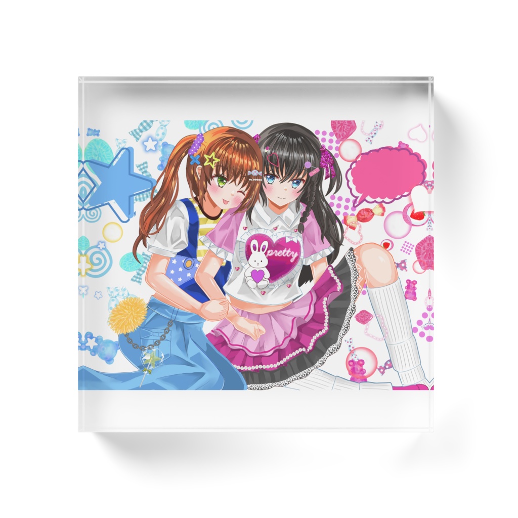 平成女子アクリルブロック