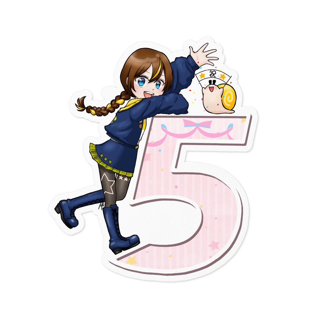 ５周年記念BIGステッカー