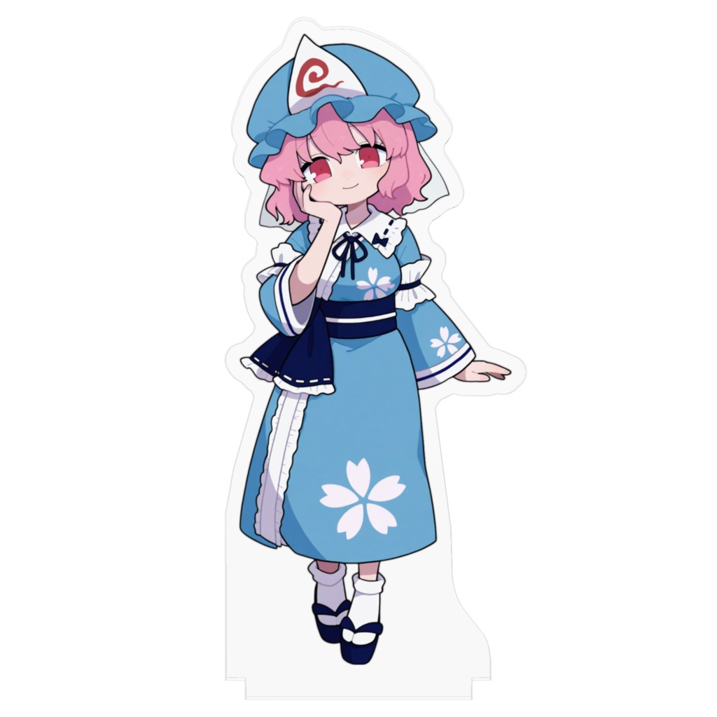 東方project 西行寺幽々子 アクリルフィギュア