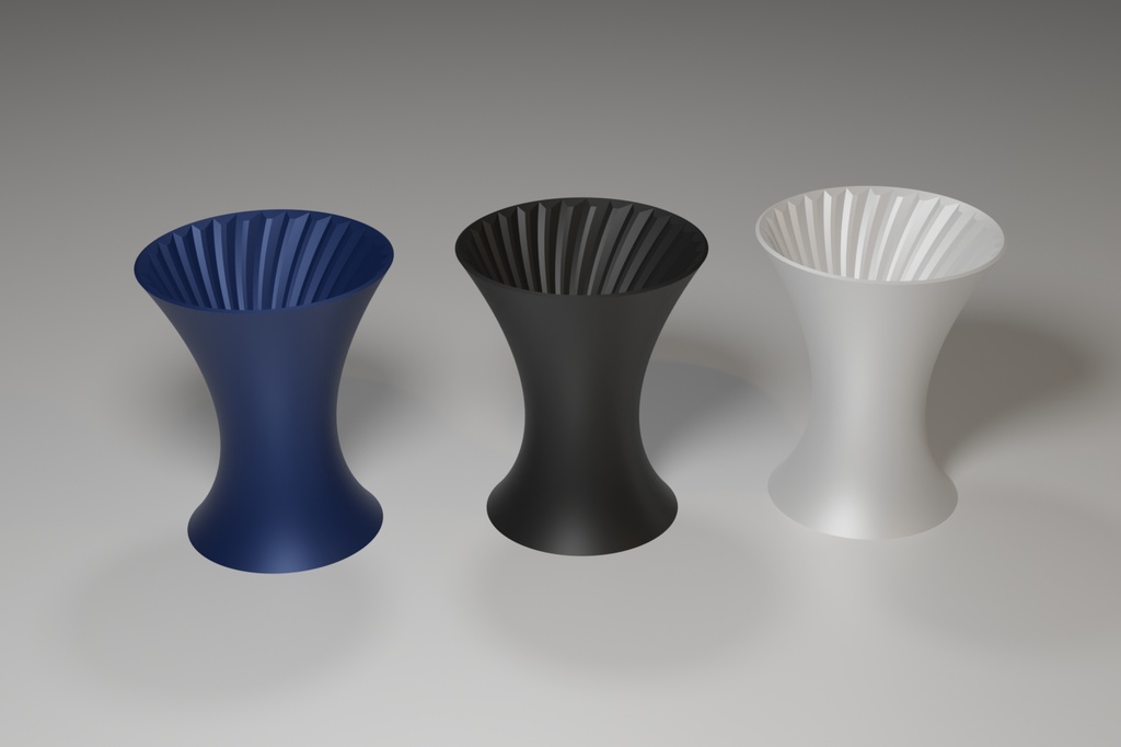 【3Dプリント用STL】吸入式万年筆で最後までインクが使える壺