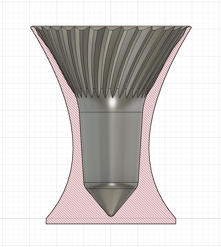 【3Dプリント用STL】吸入式万年筆で最後までインクが使える壺
