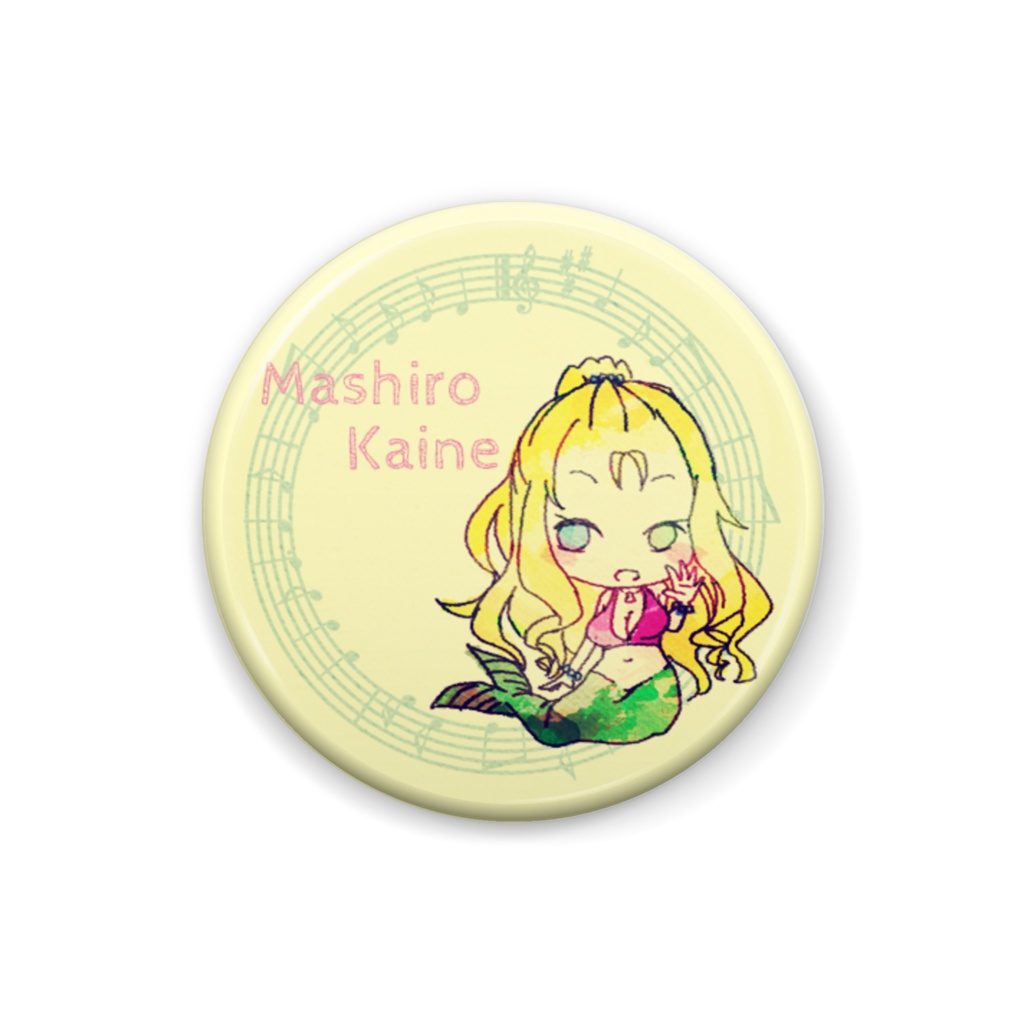 缶バッジ　貝音マシロ