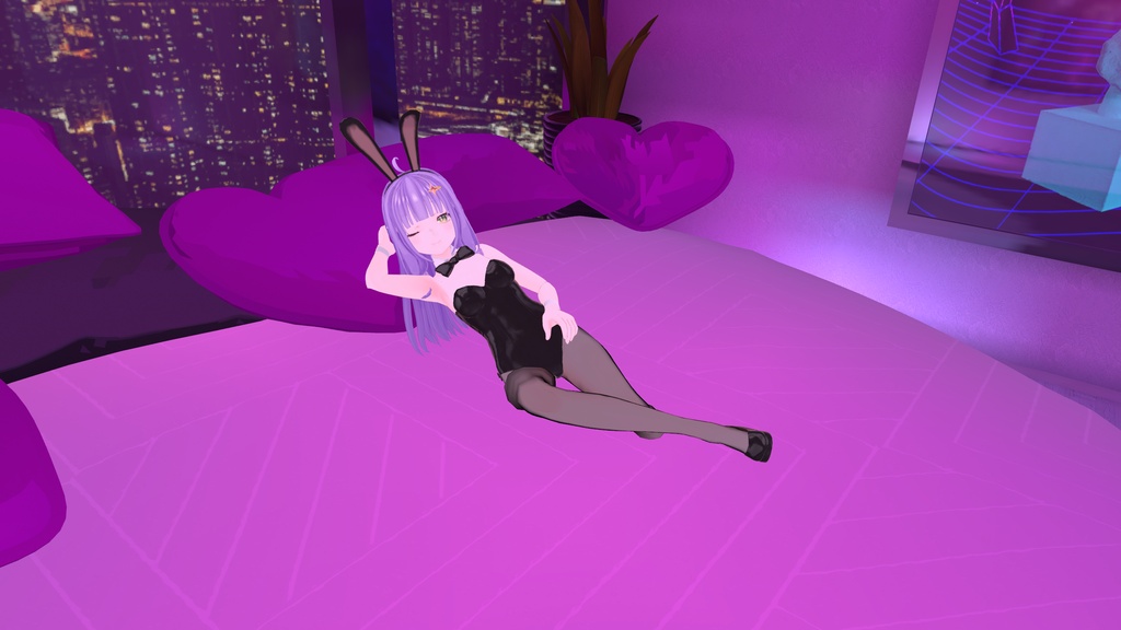 【無料 Free】アミのシンプルバニースーツ -Simple Bunny Suit for Ami-