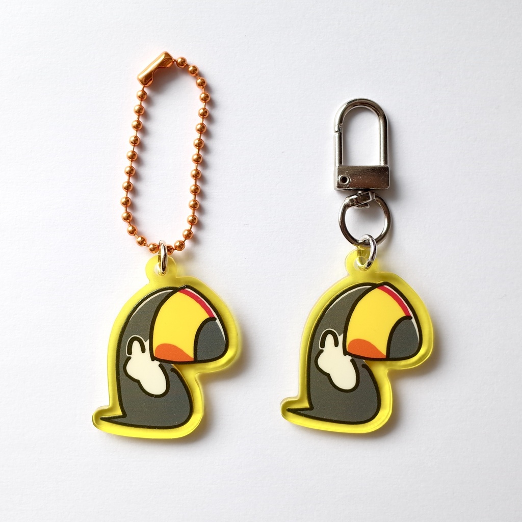 ゆるオオハシ 両面アクリルキーホルダー