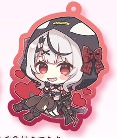 【C103】らぶりーはーと♥フチ色付きアクキー / 沙花叉クロヱ【非公式】