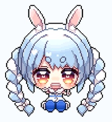 【C104】ドット絵おすわりアクキー / 兎田ぺこら【非公式】