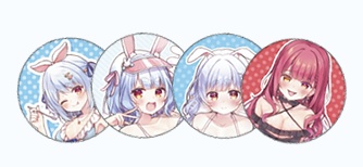 【C104】缶バッジ　アクスタぺこちゃん絵柄/ 兎田ぺこら 【非公式】