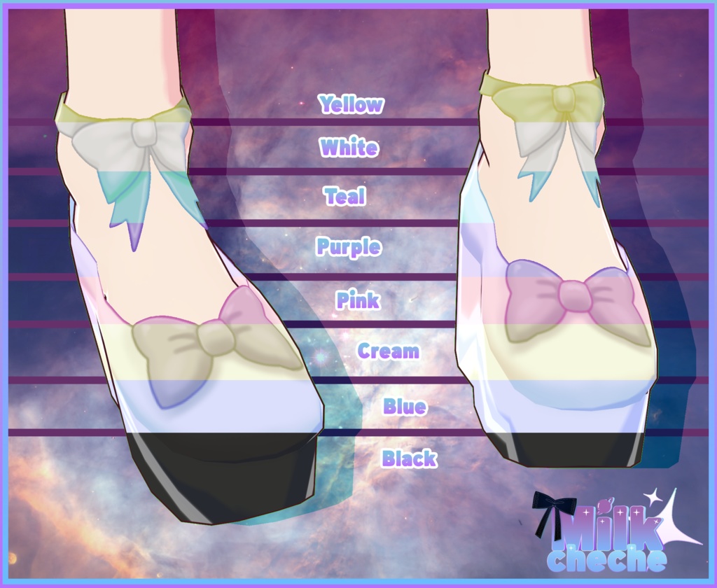 Vroid - Simple Lolita Bow Shoes