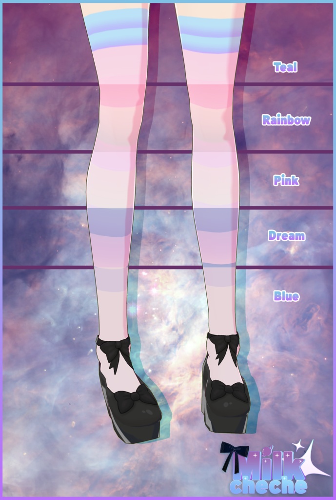 Vroid - Striped Stockings