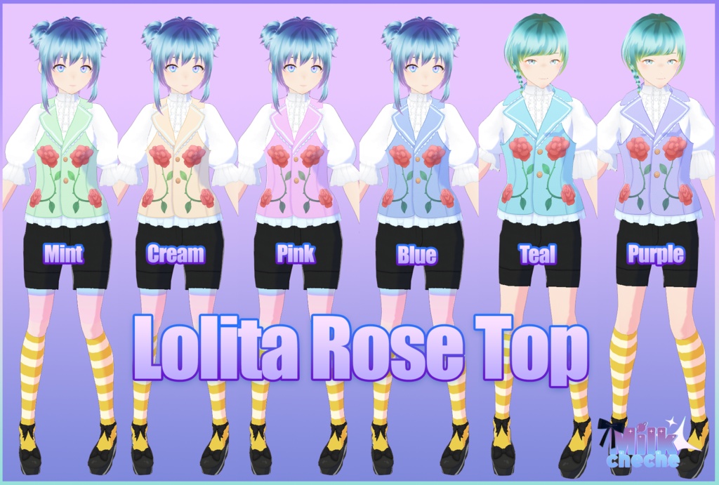 Vroid - Lolita Rose Halter Top