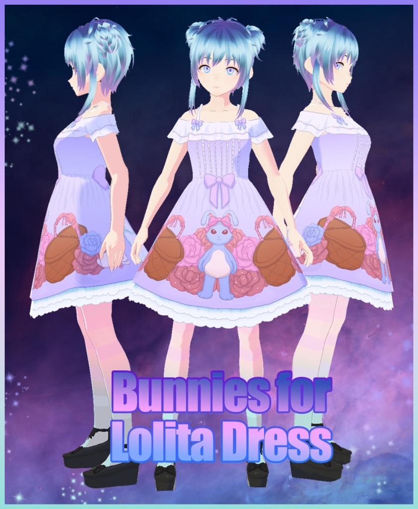 Vroid - Bunnies for Lolita Dress