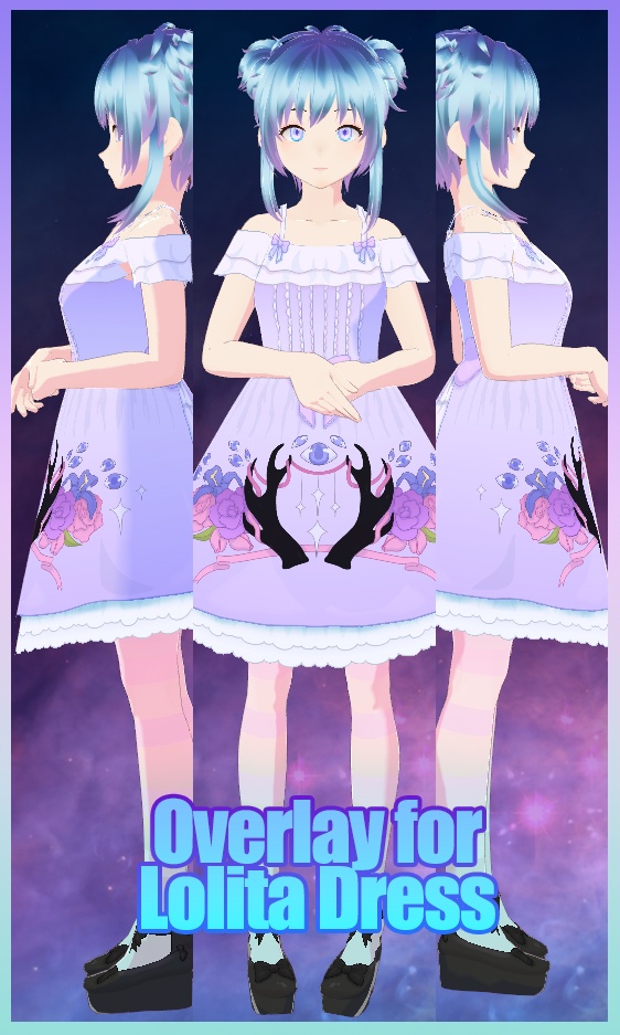 Vroid - The Eyes - Overlay for Lolita Dress