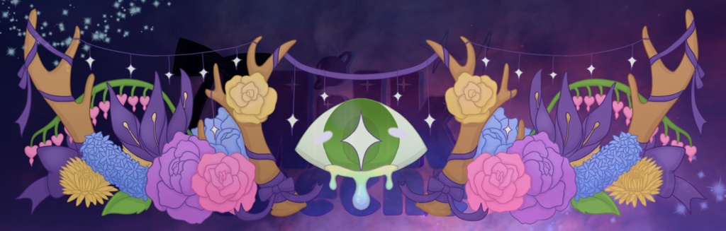 Vroid - Crying Eye - Overlay for Lolita Dress