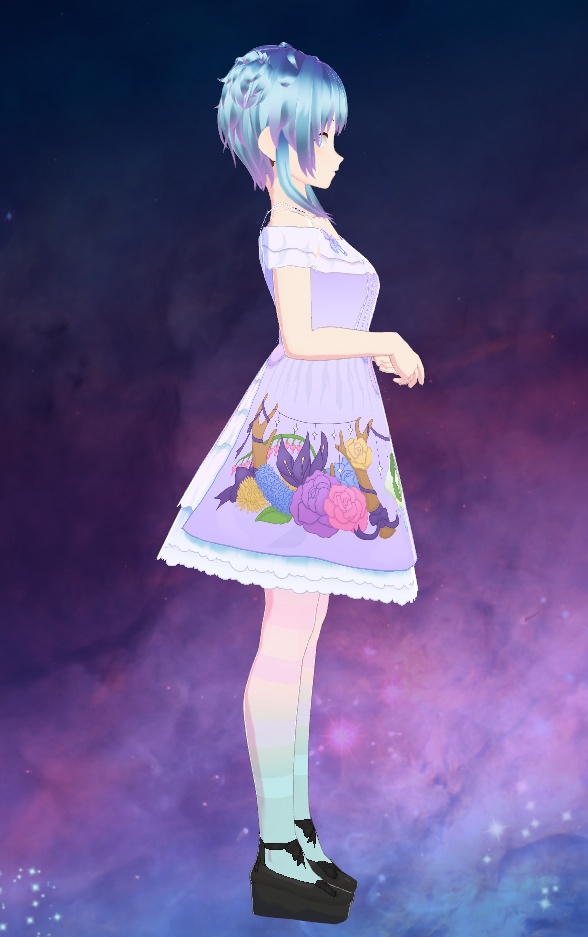 Vroid - Crying Eye - Overlay for Lolita Dress