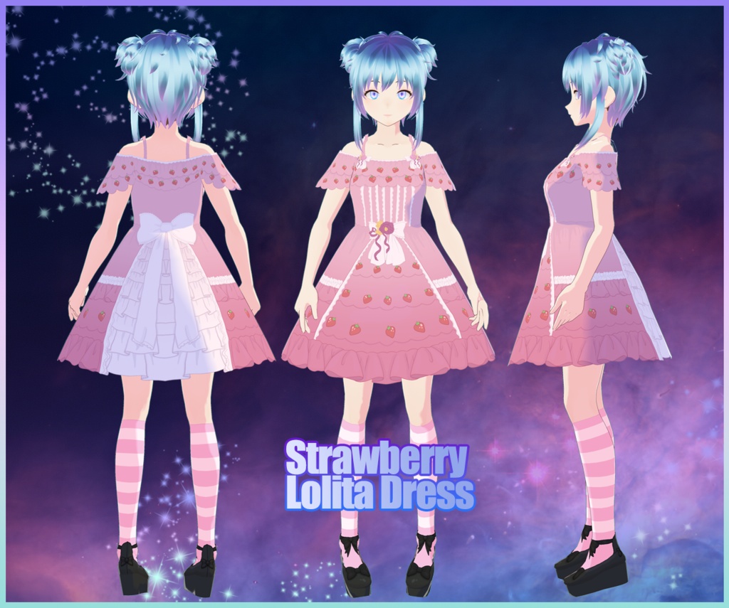 Vroid - Strawberry Lolita Dress