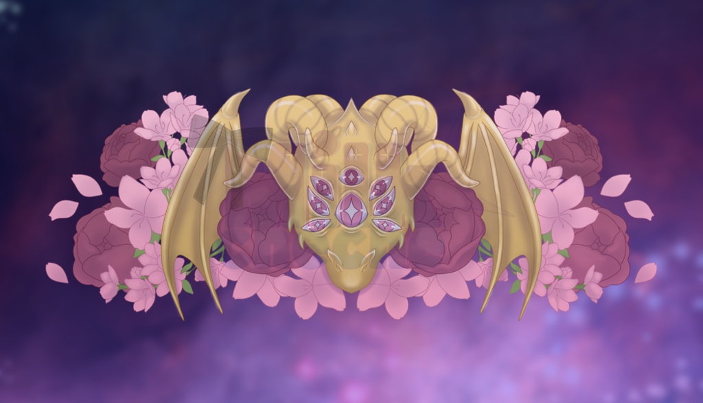 Vroid - Dragon - Overlay for Lolita Dress