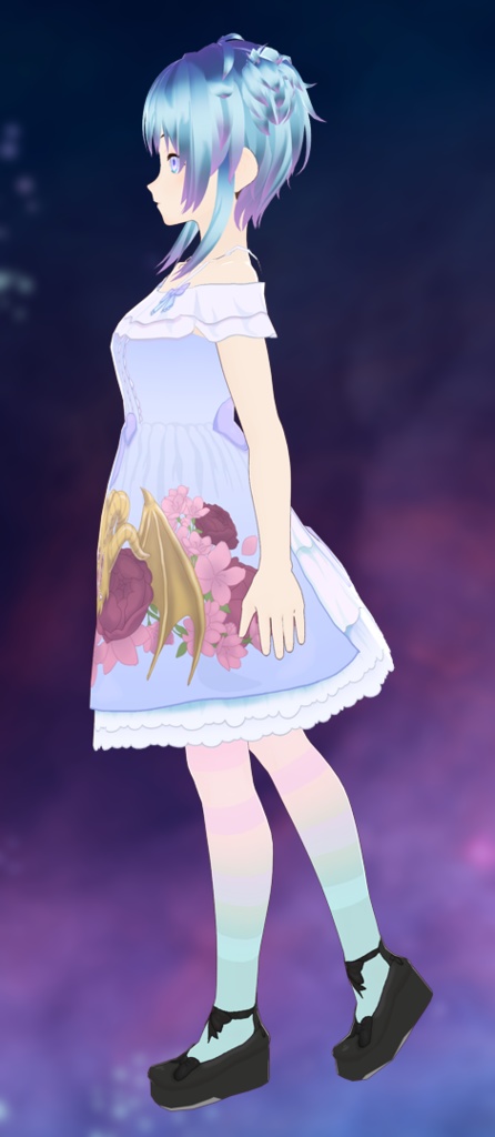 Vroid - Dragon - Overlay for Lolita Dress