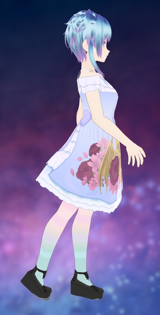 Vroid - Dragon - Overlay for Lolita Dress