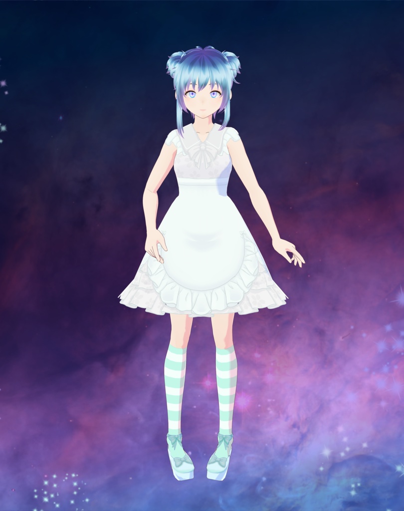 Vroid - Sleeveless Lolita Maid Dress