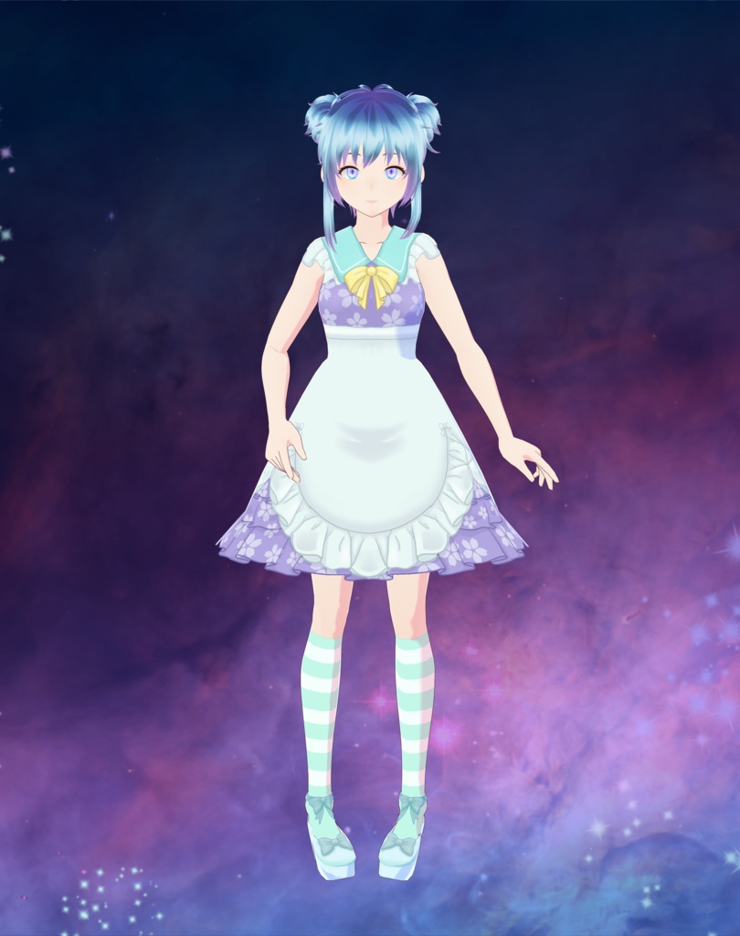 Vroid - Sleeveless Lolita Maid Dress