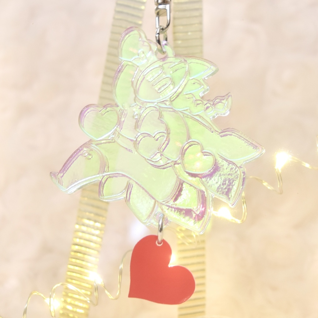 感謝でいっぱい♡七色の変な狐面アクキー 【プロトタイプ】