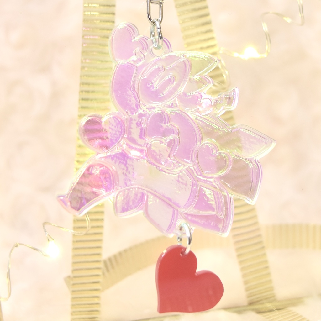 感謝でいっぱい♡七色の変な狐面アクキー 【プロトタイプ】