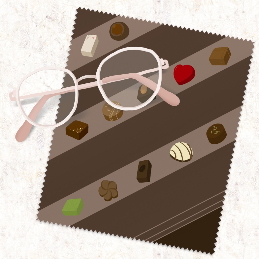 アソートチョコメガネ拭き