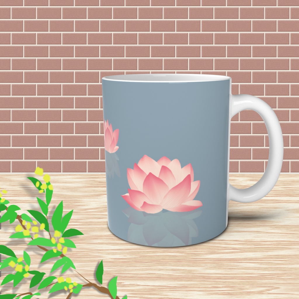 蓮の花マグ