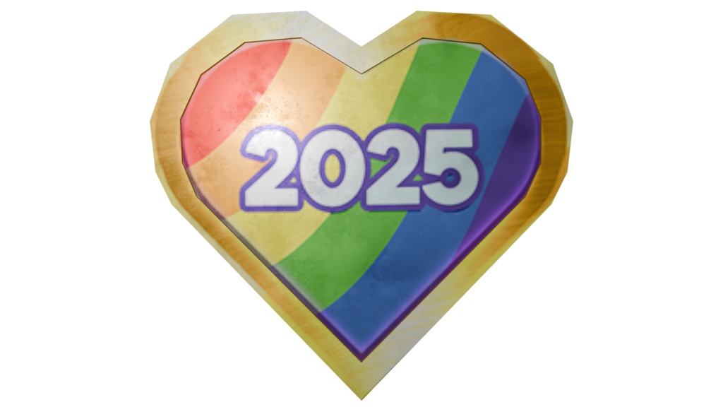 PrideBadge25 FBX