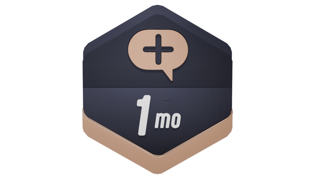 Supporter Months Badge FBX
