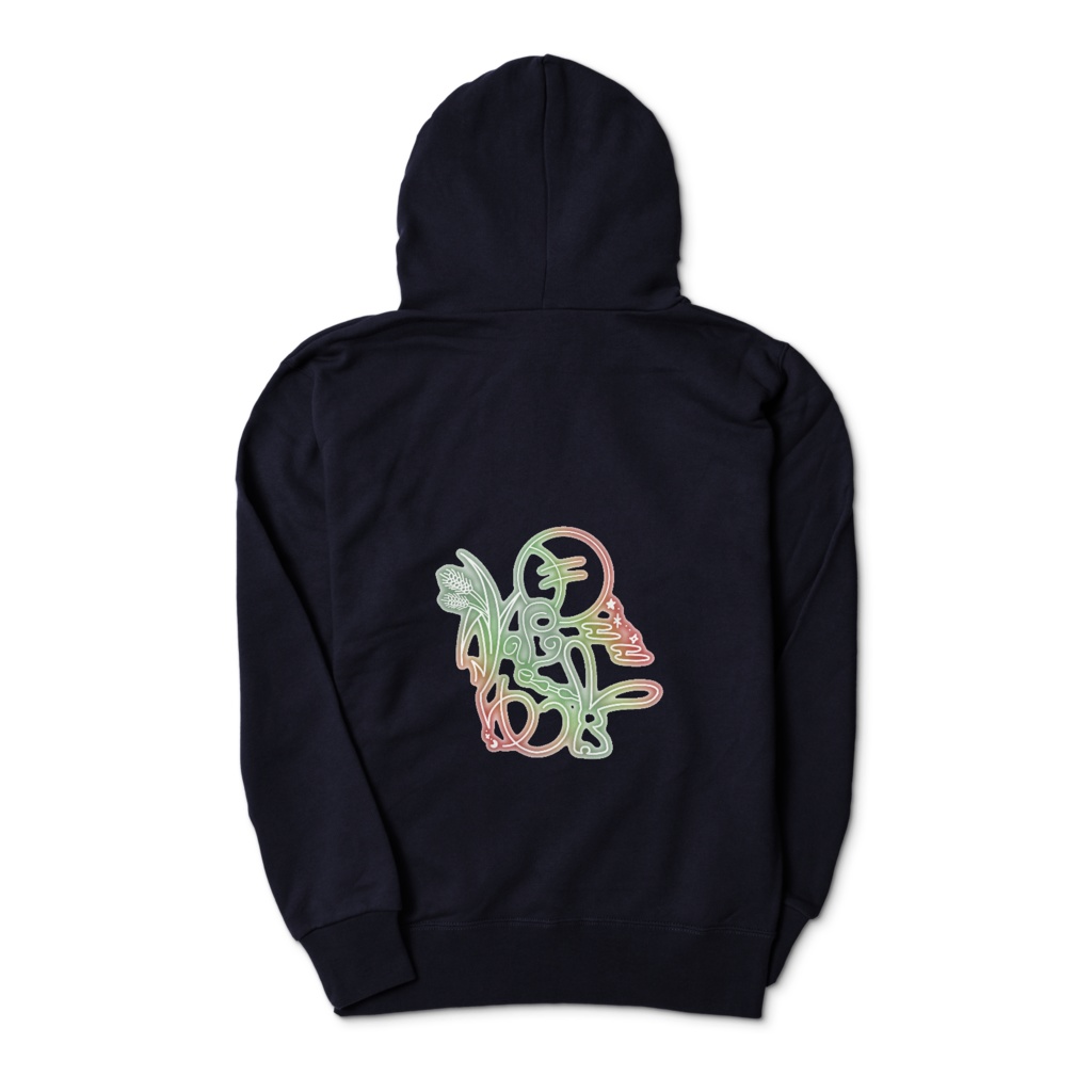 サイン風ロゴジップパーカー