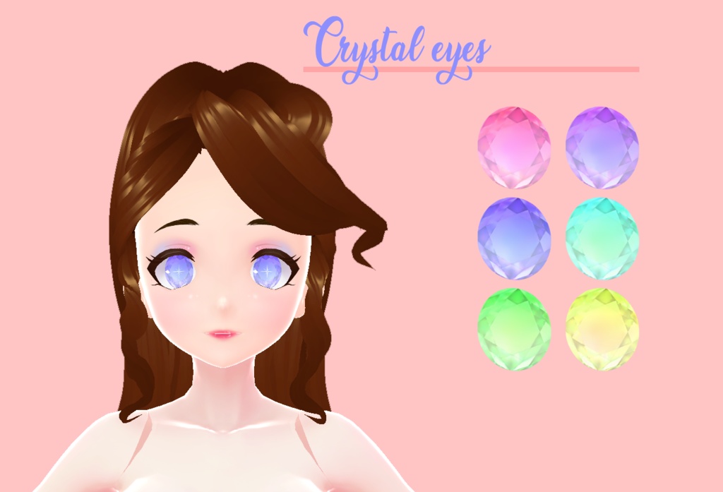 crystal eyes multiple colour