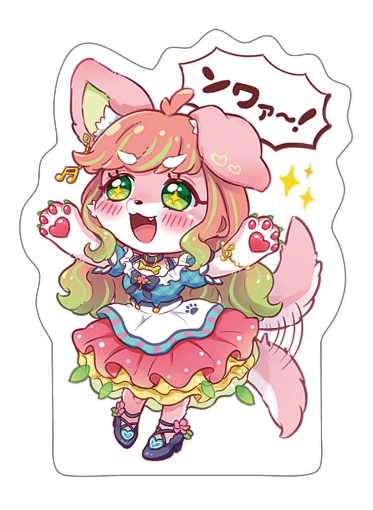 椎み犬アクリルブロック