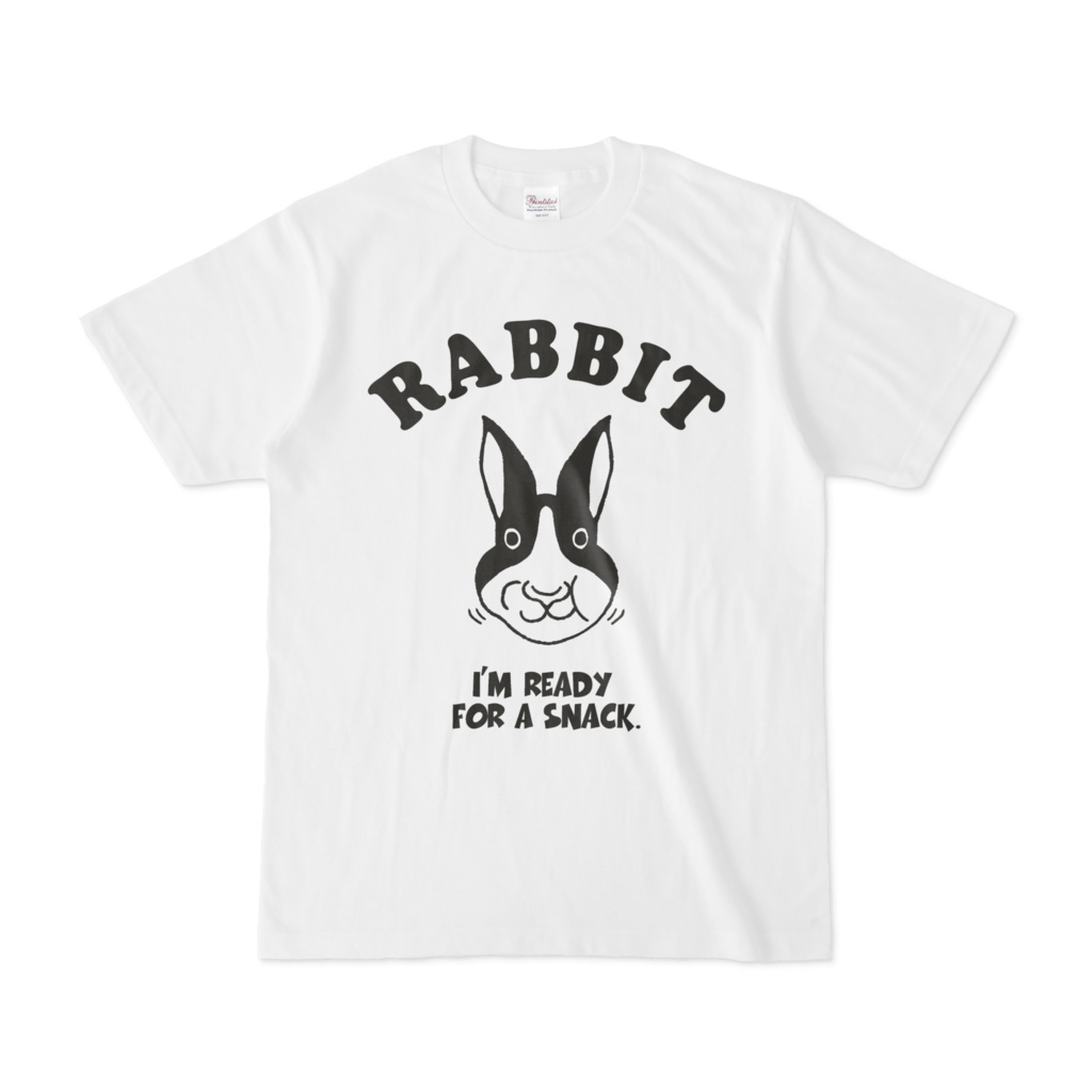 ラビット ウサギ カレッジロゴTシャツ