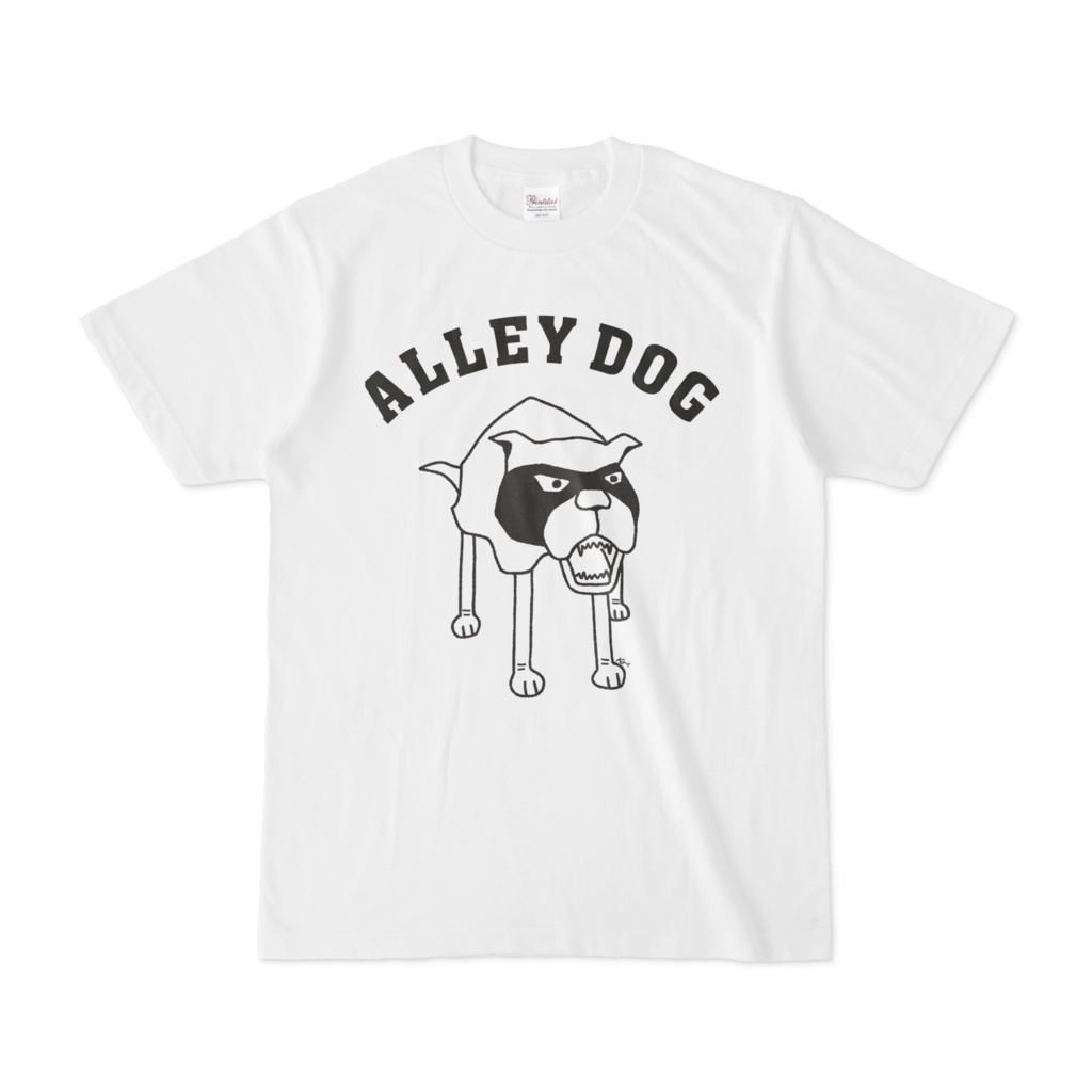 アーリードッグ 路地裏の犬 動物イラストアーチロゴtシャツ Aliviosta Booth