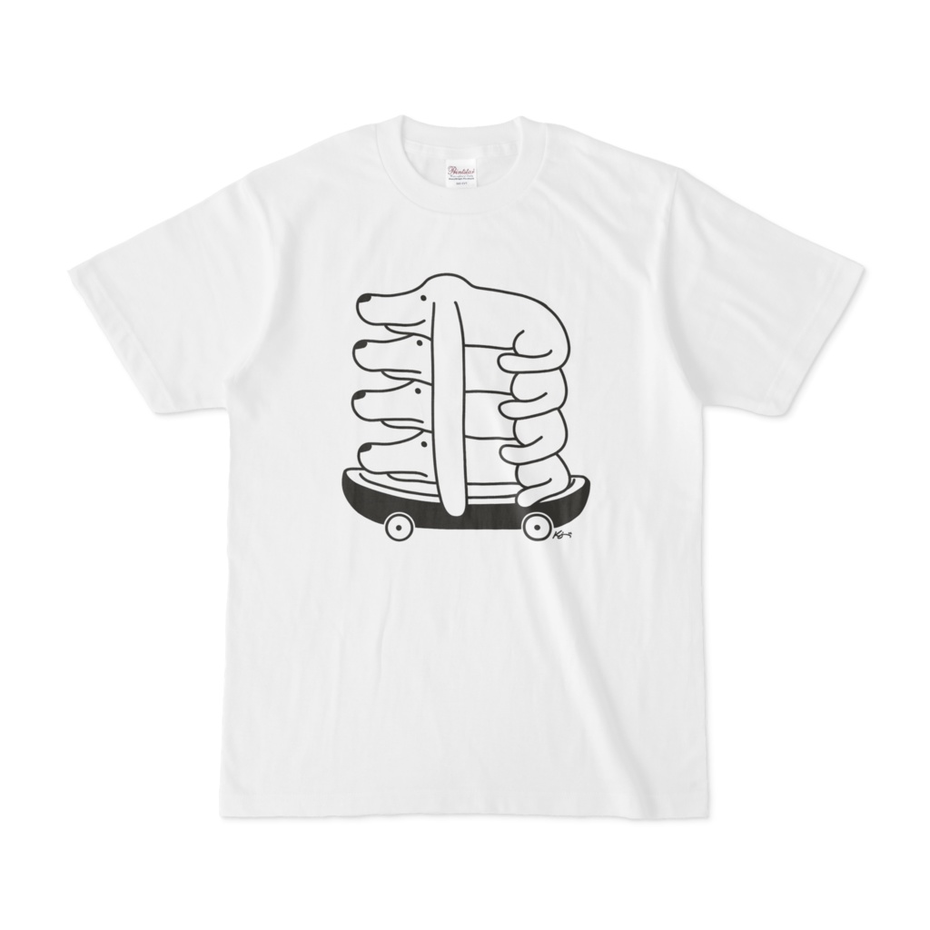 イヌ乗り合い それが楽とはかぎらない 犬 動物イラストTシャツ