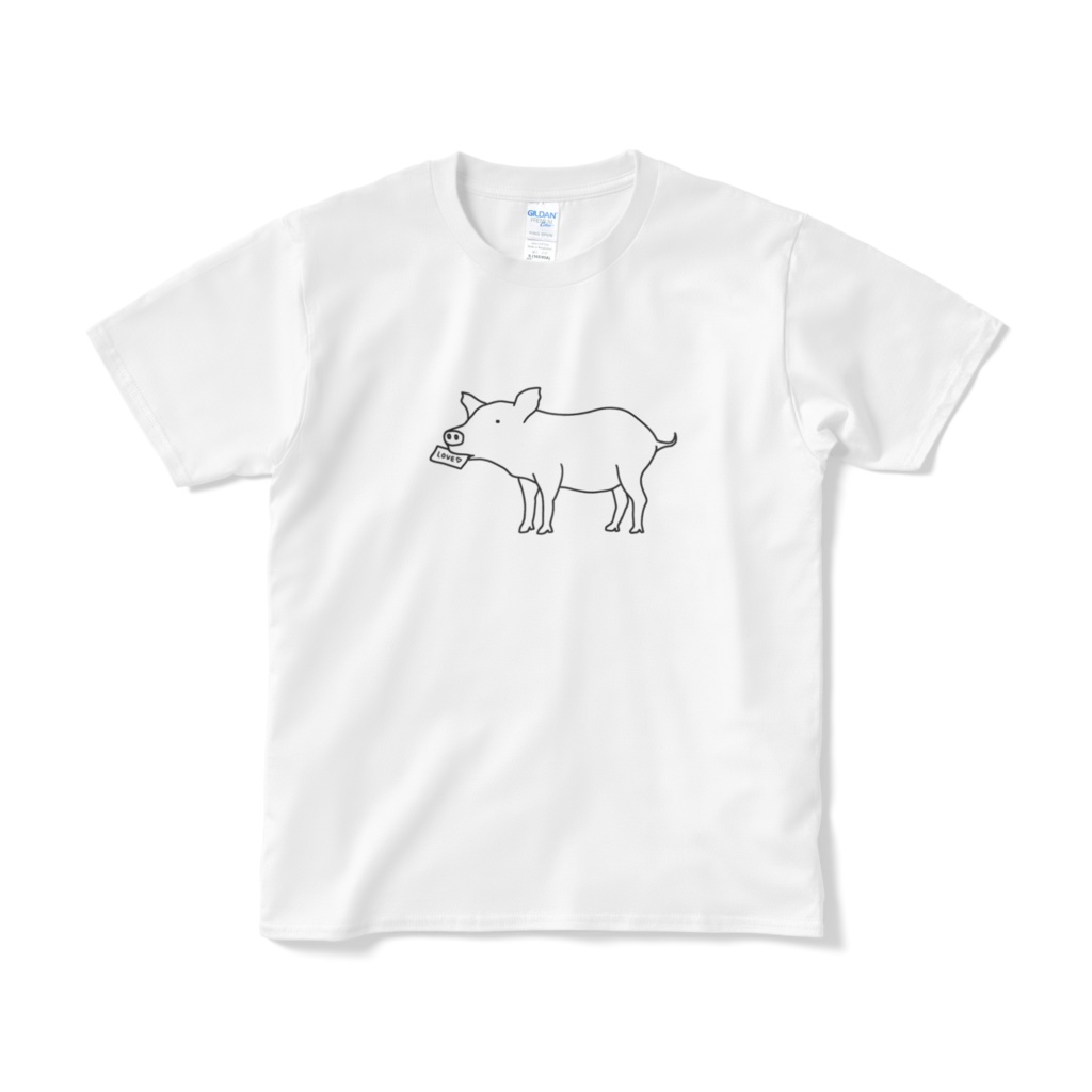 子ぶた 子豚 イラストTシャツ