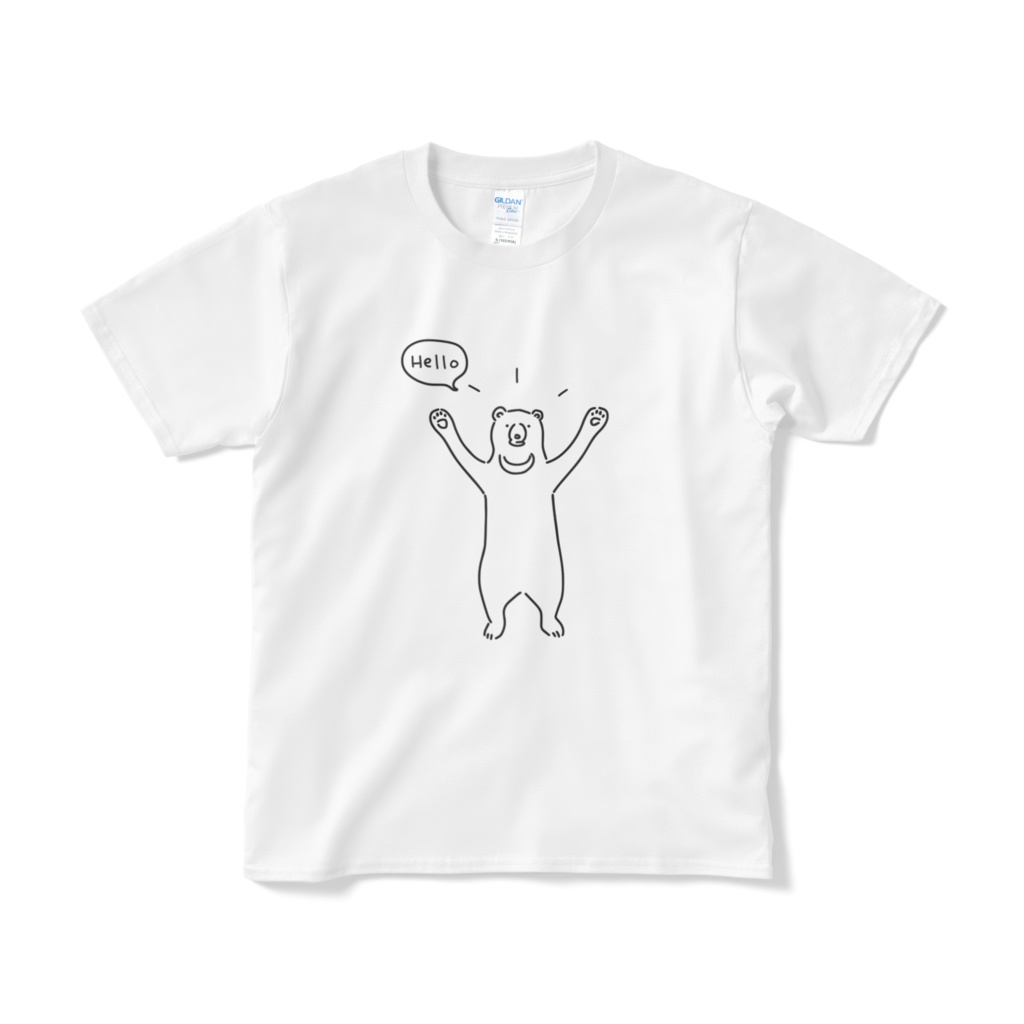 クマ イラストTシャツ