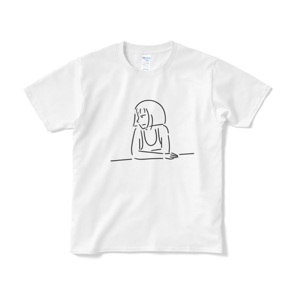 ショートボブガール イラストtシャツ Aliviosta Booth