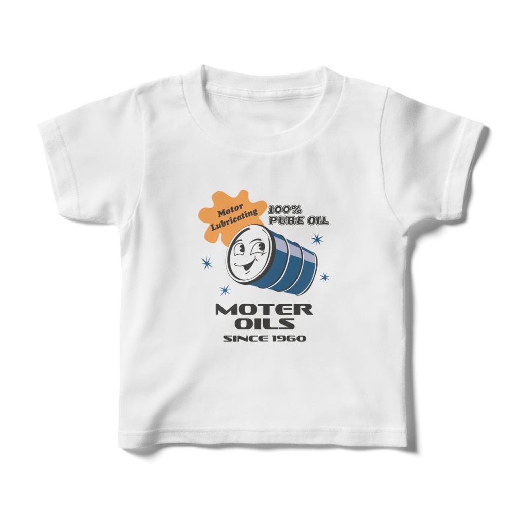 キッズTシャツ モーターオイルマン ブルー