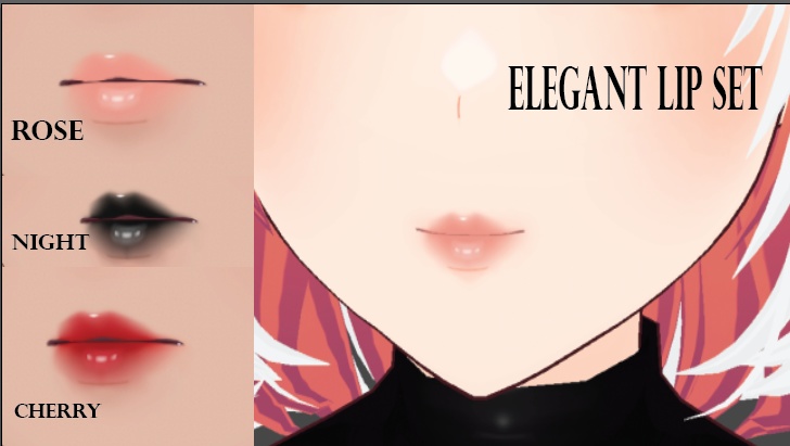 elegant lips