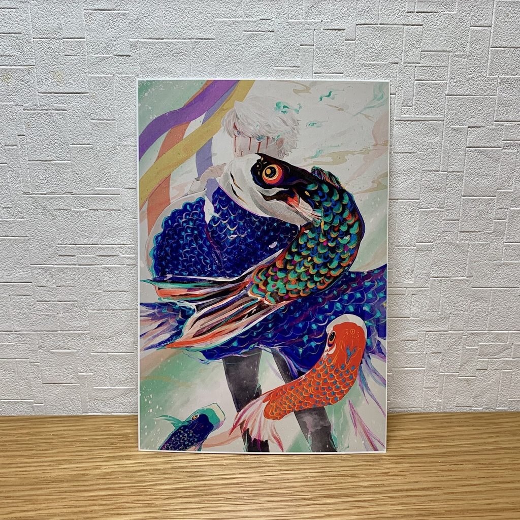 鯉のぼりと永途のポストカード