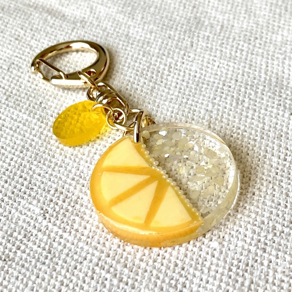 バイカラーみかんのキーホルダー