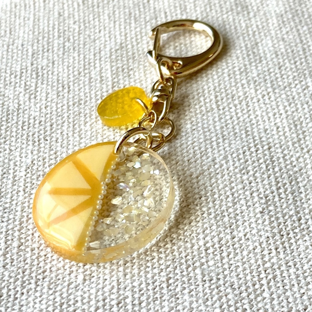 バイカラーみかんのキーホルダー